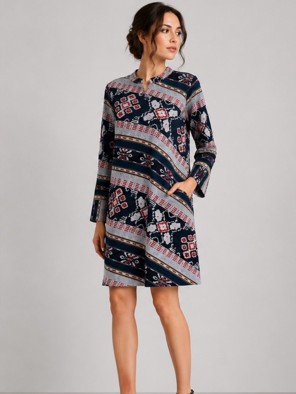 Batik Tunic - Stripe Tunic Dress (from Indonesia)